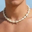 Unisex Đi Biển Kỳ Nghỉ Choker - Sao Biển Vỏ Dừa Đính Hạt - Trắng K Acrylic - 41-50cm Có Thể Điều Chỉnh - Phong Cách Duyên Hải Mùa Hè