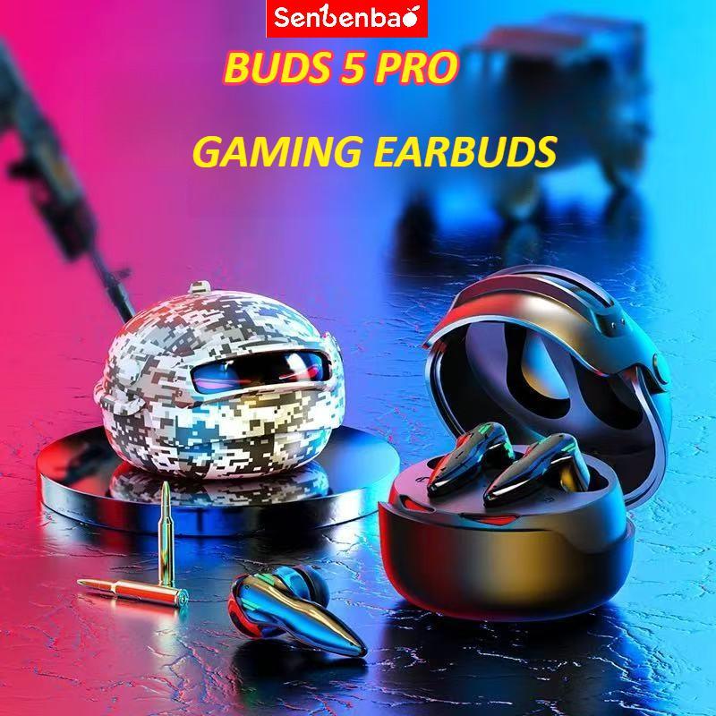 Tai nghe chơi game Senbenbao BUDS5 PRO Thiết kế mũ bảo hiểm độc quyền toàn cầu Hiệu ứng Lightning thổi tâm Âm thanh nổi Hi-Fi ENC Giảm tiếng ồn IPX5 Điều khiển cảm ứng