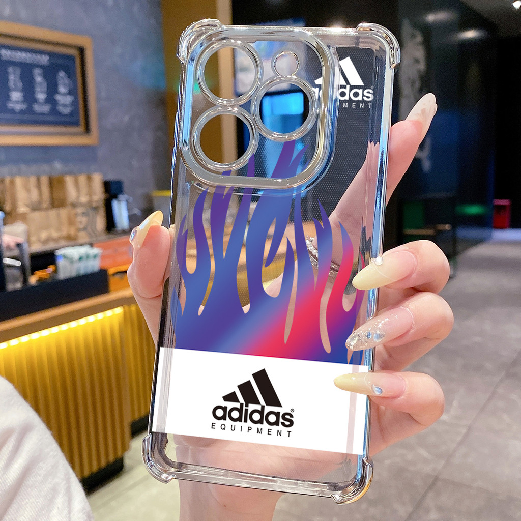 Tương thích với Infinix Hot 50i 40i 40 Pro 30 Play Note 30 Smart 9 8 Adid Fire Clear Mạ Case Chống rơi