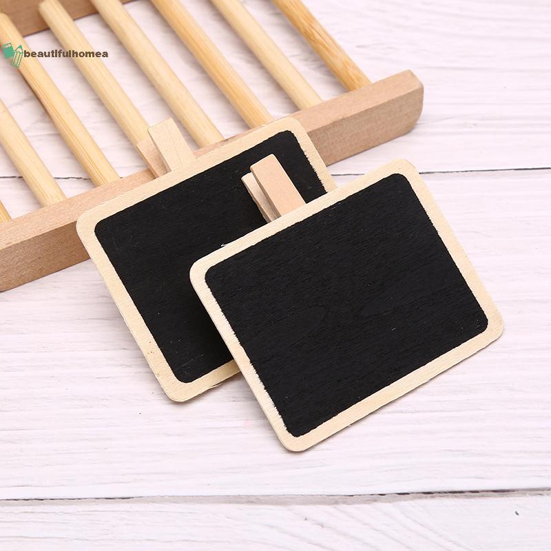 BeautifulHomeA 10 Chiếc Mini Gỗ Bảng Kẹp Tin Nhắn Note Board Trang Trí Cửa Hàng Nhà VN