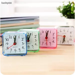 Luckyew Dễ Thương Sinh Viên Báo Động Clo Analog Báo Động Clo Vuông Đầu Giường Nhỏ Gọn Clo Trang Trí Máy Tính Để Bàn Clo Phòng Ngủ Sinh Viên Báo Động Điện Tử Clo TQ