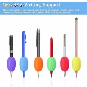 JCSYFAC 3 / 6 Chiếc Xốp Mềm Cầm Cho Bút Và Bút Chì, Thực Hành Viết Bút Chì Giữ Đệm Cầm Để Viết Tay Vẽ Tiện Dụng Mới