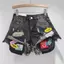 Summer Hot Girl High Street Hot Girl Raw Edge Slimer Look All-Match Quần short Denim rách độc đáo dành cho nữ