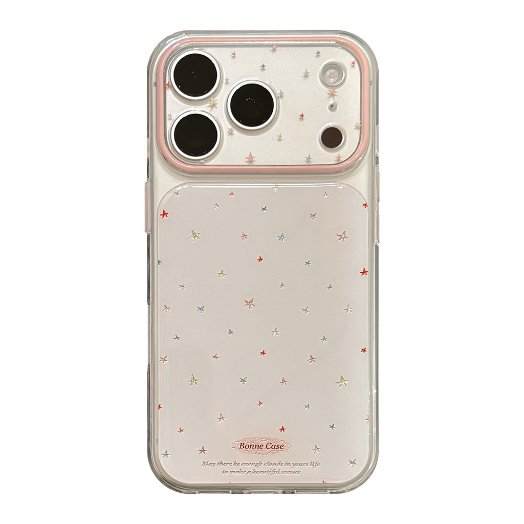 Ốp Điện Thoại Ngôi Sao Màu Cho IPhone 17 Pro Max 17 16 15 14 13 Vỏ Bảo Vệ Chống Sốc