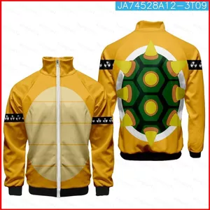 YB1 The Super Mario Bros Áo Cosplay 3D Áo Unisex Hoạt Hình Koopa Toad Dài Tay Áo Khoác Ngoài Plus Size B