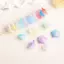 HNKMP 50 Chiếc 7x13mm Thay Đổi Dần dần Acrylic Bellflower Hạt Mũ Trang Sức Phát Hiện Quyến Rũ Vòng Tay Miếng Đệm Hạt Để Làm Đồ Trang Sức.