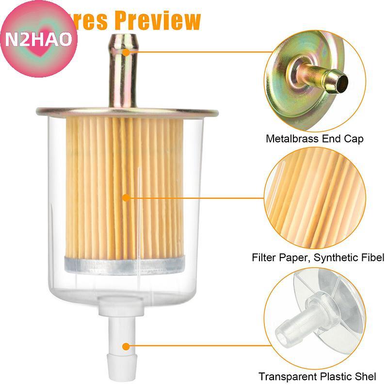 N2HAO 1 Cái Lọc Xăng Diesel Cực Lớn Lọc Nhiên Liệu Đa Năng RV Nội Tuyến Dòng Nhiên Liệu Cho Dụng Cụ Làm Vườn Xe Tay Ga Xe Máy Ô Tô n
