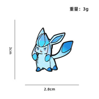 9 Cái / bộ Hoạt Hình Pokémon Eevee Huy Hiệu Túi Đựng Bút Chì & Trâm Trang Trí