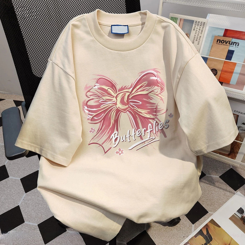（Giao hàng 24h）Angela  áo thun nam nữ form rộng hàn quố In " Cây cung " 220Gsm Cotton Local Brand
