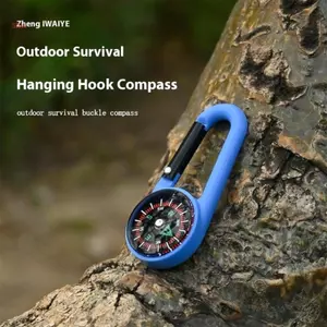Shas Đa Năng Móc Khóa Bỏ Túi Ngoài Trời Carabiner La Bàn Công Cụ Điều Hướng Cho Thanh Thiếu Niên Người Lớn Đi Bộ Đường Dài Cắm Trại La Bàn