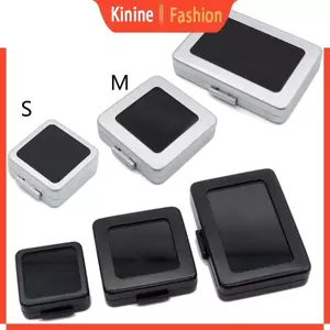 KIN Vuông Rời Kim Cương Màn Hình Gói Hộp Kim Loại Nhớ Bọt Biển Đá Quý Hạt Mặt Dây Chuyền Người Tổ Chức Giá Đỡ Trưng Bày