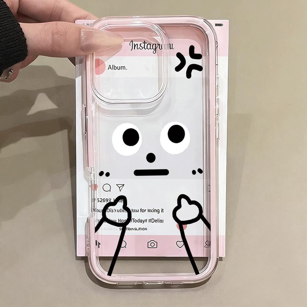 Hình biểu cảm tức giậnPhù hợp với ốp điện thoại iPhone 16/14/15/12 Pro/3 trong một