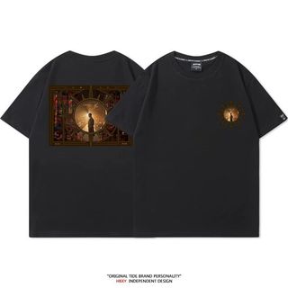 JAYCHOU JAYCHOU Album Mới Con Trai Mặt Trời Cùng Áo Thun Tay Ngắn Nam Nữ Hỗ Trợ Hàng Hóa Mùa Hè Cotton Nguyên Chất Hợp Thời Trang
