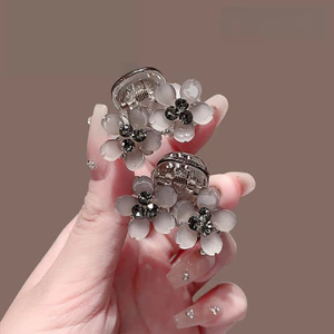 MAUROPOLI Phong Cách Mới Kim Cương Đính Hoa Nhỏ Lấy Kẹp Trán Tóc Gãy Lưng Đầu Cá Mập Kẹp