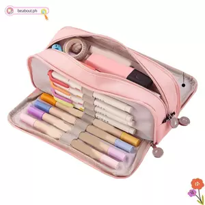 Túi đựng bút chì BEABOUT, Bút chì 3 ngăn dung tích lớn, Bút chì sắp xếp dây kéo đa chức năng Túi đựng bút bền cho văn phòng