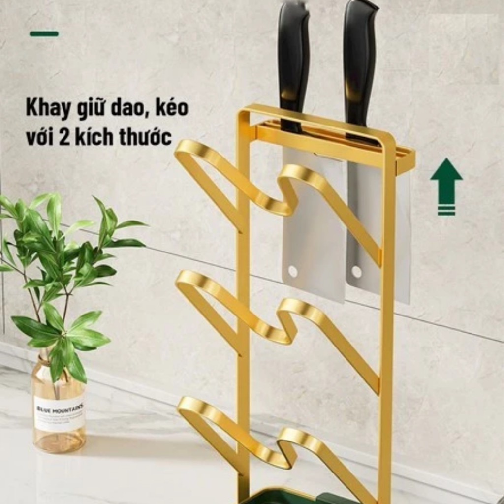 Giá Để Vung Nồi 3 Tầng Đa Năng Thiết Kế Bắc Âu, Khung Thép Cao Cấp Chống Gỉ