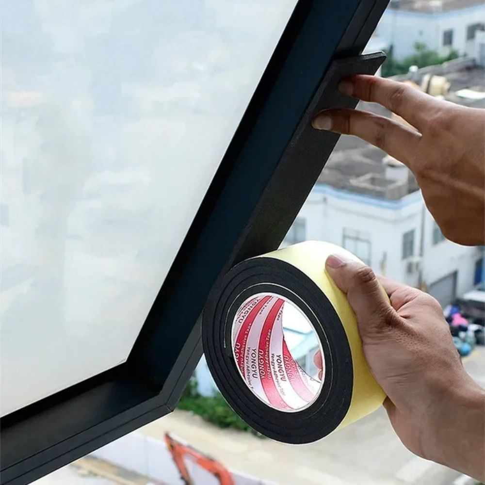 [COD] Băng xốp xốp NORDICLIFE, Dải niêm phong cao su một mặt dính chắc chắn, Dải niêm phong cửa sổ EVA 10M