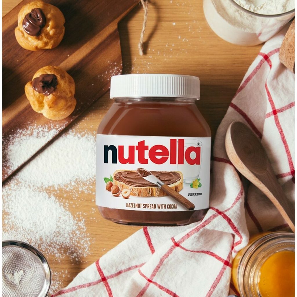 Mứt Socola Kem Hạt Dẻ Nutella Phết Bánh Mì Hộp 680g, Nhân Bánh, Mứt Hạt Dẻ Nhập Khẩu Cao Cấp