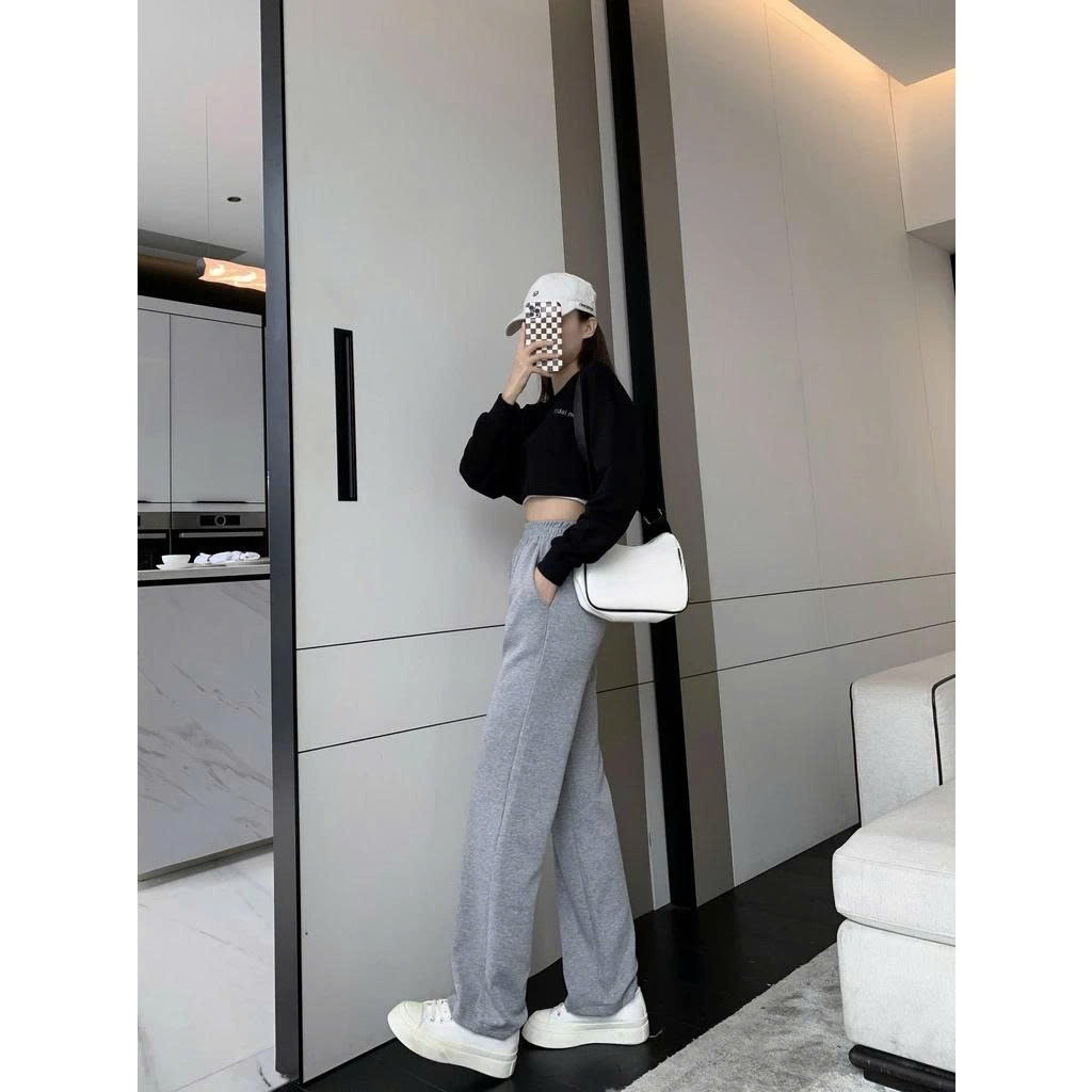 Quần dài  nam,nữ dáng suông thể thao mặc thoải phiên bản mới.