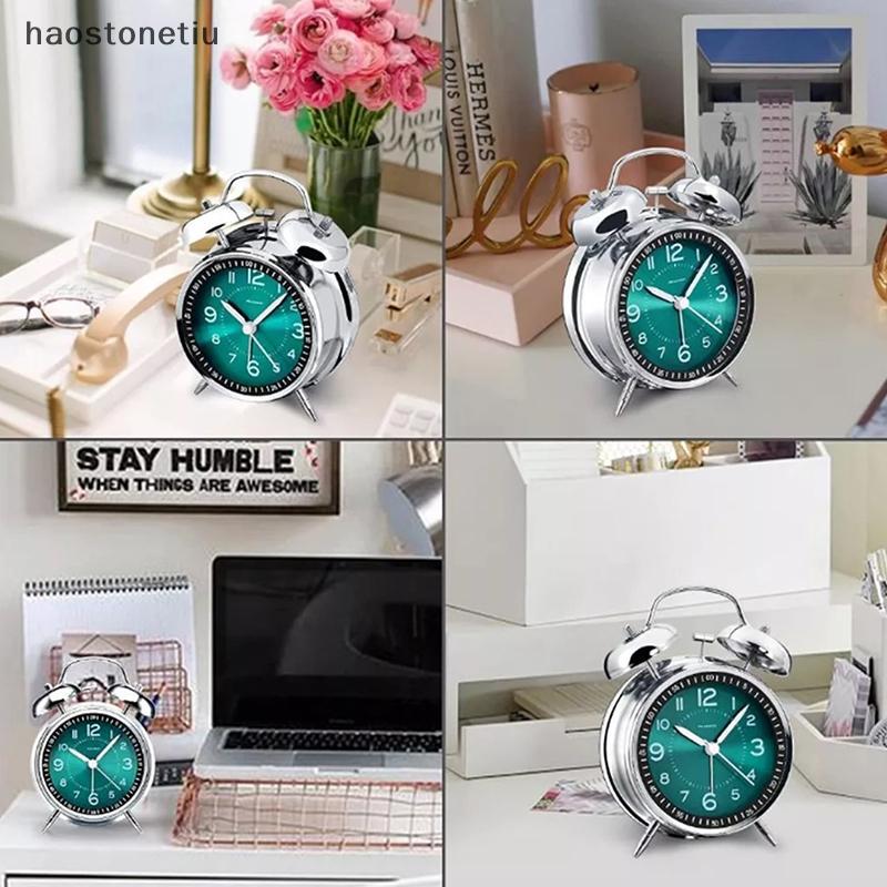 Đồng hồ báo thức im lặng NS 4 Inch có đèn ngủ Đồng hồ để bàn đa chức năng di động cho học sinh tại nhà NS