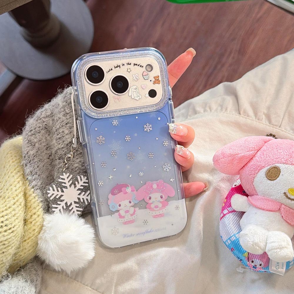 Ốp Lưng Cứng Tương Thích Với iPhone 13 14 14Pro 14ProMax 15 15Pro 15ProMax 16 16Pro 16ProMax 17 17Pro 17ProMax Ốp Họa Tiết Giai Điệu Mùa Đông