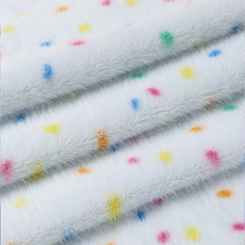 Vải màu vàng nhỏ họa tiết da báo, phù hợp may áo khoác, mũ và khăn quàng cổ handmade TJ10559