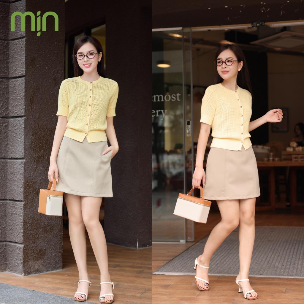 Áo Cardigan Cộc tay Dệt kim Cao Cấp, Cổ tròn, Dệt lỗ thoáng mát mùa hè, form ôm nhẹ, Mịn PL08