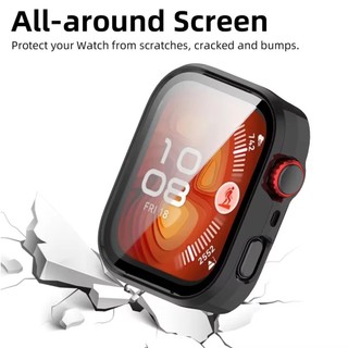 Kính + Ốp Lưng Cho Huawei Watch Fit 5 4 Ốp Lưng PC Toàn Diện Kính Cường Lực Cho Huawei Watch Fit 5 Pro Phụ Kiện