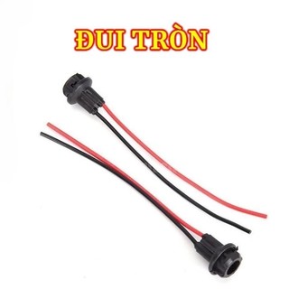 Đui đèn T10, chân đèn T10, cắm demi lắp mặt đồng hồ, xi nhan, biển số, đèn trần DC 12v-24v