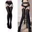 Exhila Nữ Ren Garter Thắt Lưng Vớ Dầu Bóng Treo Quần Lót Quần