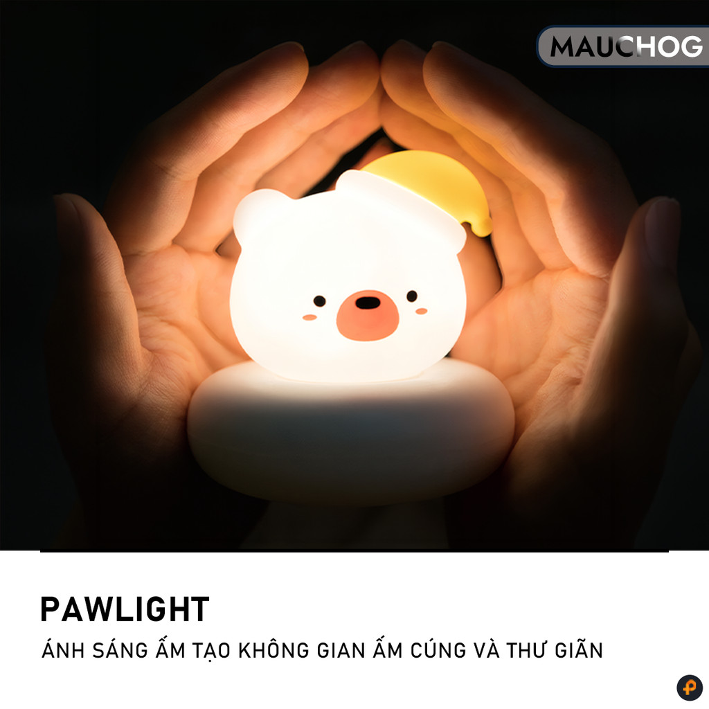 Đèn Ngủ Cảm Ứng Hình Thú Mèo Thỏ Gấu Dễ Thương Trang Trí Phòng Ngủ Bàn Làm Việc Quà Tặng Sinh Nhật