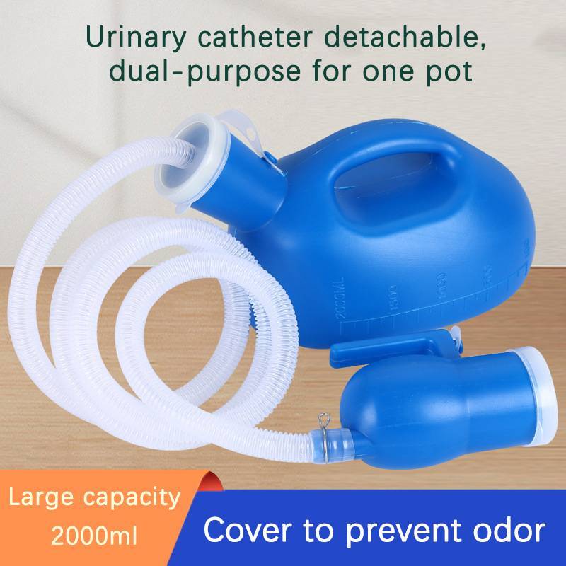 [modavietnamshop] Cung cấp nhà vệ sinh cho giường nam bằng nhựa 2000ml ngoài trời Bộ sưu tập bình nước tiểu có ống 160cm Bình nước tiểu di động Đẹp