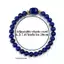 Vòng tay Lapis Lazuli - Pha lê tổng hợp tròn 8mm - Vàng Accent + Hạt thùng - Thu hút tình yêu may mắn Sự giàu có - Unisex Daily