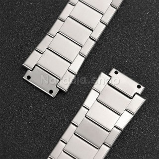 19,5x27mm cho Hublot Bigbang Thép Không Gỉ Dây Đeo Đồng Hồ Bướm Khóa Mờ Kim Loại Dây Đeo Đồng Hồ Nam Nữ Kinh Doanh Dây Đeo Tay