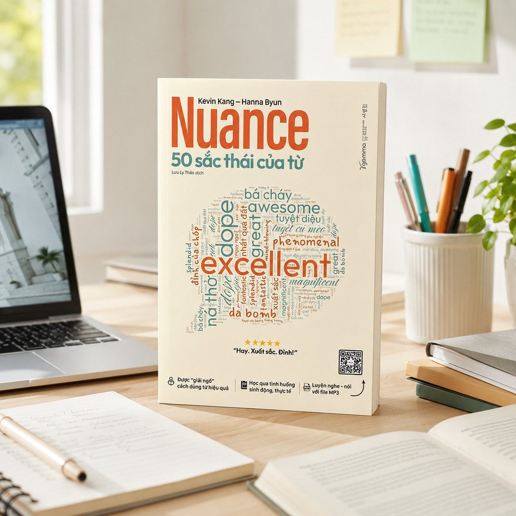 Sách - Nuance - 50 Sắc Thái Của Từ - Cách Dùng Từ Hiệu Quả Với File Luyện Nghe Nói (Gamma Books)