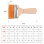 BEABOUT 12 Chiếc Bàn Chải Gỗ Thông Nylon, Tóc Nylon Kích Thước Các Loại Bàn Chải Tranh Treo Tường, Đầu Bàn Chải Phẳng Tay Cầm Gỗ Thông Sử Dụng Nhiều Cảnh Bàn Chải Làm Sạch Bụi Lớp Phủ Sắc Tố Nghệ Thuật