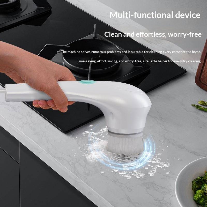 PNPIA- 1 Bộ Bàn Chải Vệ Sinh Điện Đa Năng Có Thể Điều Chỉnh Dụng Cụ Cầm Tay Cho Thiết Bị Nhà Bếp Chà