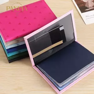 PNPIA- Giá đỡ hộ chiếu in hình tình yêu Vỏ du lịch bằng da PU có khe cắm thẻ Ví hộ chiếu bảo vệ thời trang cho ngày lễ