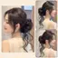 PNPIA- Tự Nhiên Bla Móng Vuốt Kẹp Lông Tơ Tổng Hợp Tóc Bun Cho Dễ Dàng Updo Phong Cách Lộn Xộn Nhanh Cho Nữ