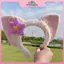 MYPANDA Kawaii Linabell Fox Stellalou Duffy Dây buộc tóc sang trọng Nơ nhỏ Bắt dây buộc tóc Bộ sưu tập tai hồng Khu nghỉ mát Thượng Hải.