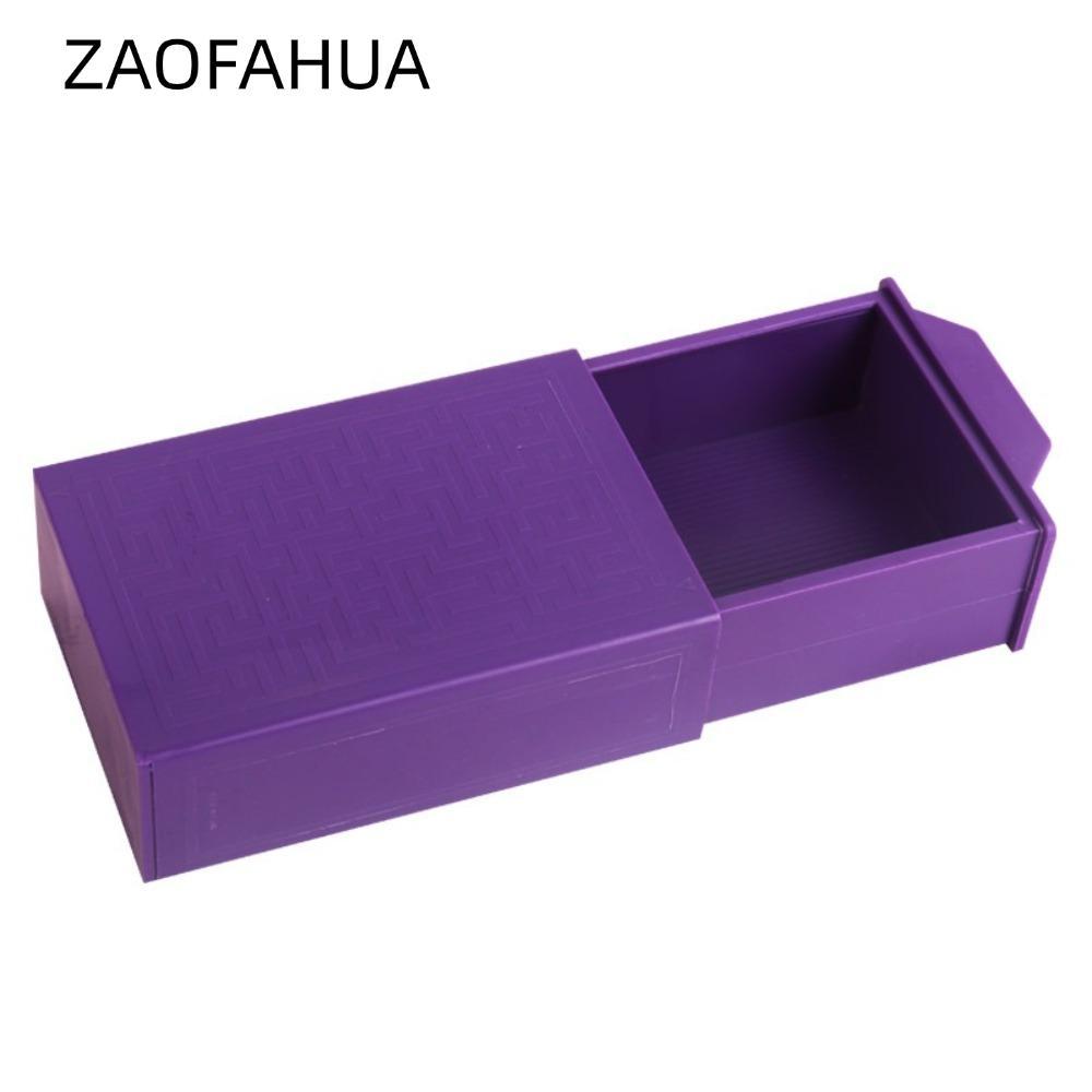 Hộp biến mất ma thuật ZAOFAHUA, Hộp ma thuật màu tím ma thuật bằng nhựa, Hiệu suất thủ bí ẩn mát mẻ Bộ dụng cụ ma cho trẻ em Thanh thiếu niên