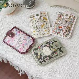JCSYFAC Hộp đựng thẻ kéo ra đáng yêu di động có nhiều khe cắm thẻ - Thẻ ID, Thẻ ngân hàng, Hộp đựng thẻ xe buýt dành cho nữ Mới