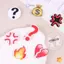Kẹp tóc thả biểu cảm tức giận Heartbroken Acrylic Kẹp tóc bên ngộ nghĩnh Kẹp Dubill Clip Bangs Phụ kiện tóc mới