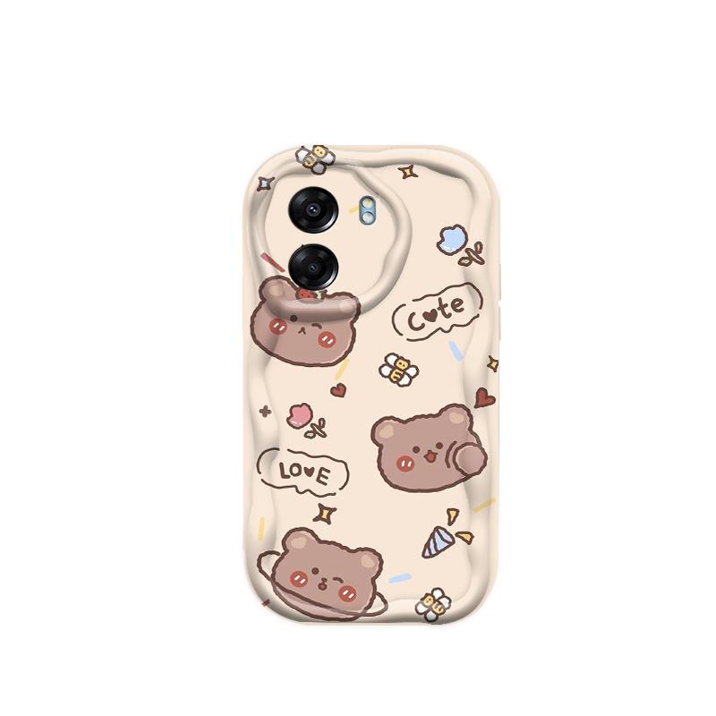 Thích hợp cho OPPO A5X A6 Pro A6X 4G 5G 3D Thẩm Mỹ Mềm TPU Rilakkuma Gấu Vỏ Điện Thoại Chống Sốc