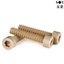 PEEK Chất liệu Nylon Đầu hình trụ Ổ cắm lục giác Vít đầu cốc cách nhiệt độ cao Vít nhựa chịu nhiệt độ cao M5M6M8M10M12