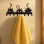 CIFbuy Móc mèo kim loại đen treo tường - Quà tặng Giáng sinh Gothic, Trang trí Halloween, Nghệ thuật năm mới cho phòng ngủ