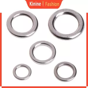 KIN 50 Chiếc Câu Cá Chắc Chắn Thép Không Gỉ Chụp Chia Vòng Dụ Giải Quyết Kết Nối Mới