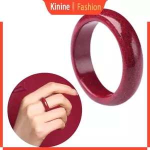 KIN FengShui Cinnabar Nhẫn Nam Nữ Phong Thủy Nhẫn May Mắn Đỏ Cinnabar Nhẫn