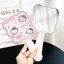 Gương Cầm Tay Kèm Lược Hello Kitty Cho Nữ, Gương Vuông Trang Điểm Kèm Lược In Hình Mèo Dễ Thương