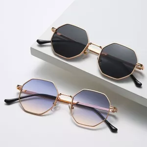 Kính Mát Nữ Thời Trang Cổ Điển Retro Kim Loại Đa Phương Kính Mát Nam Kính Mát Chống Tia Cực Tím Chống Dính Ánh Sáng 26.3.22